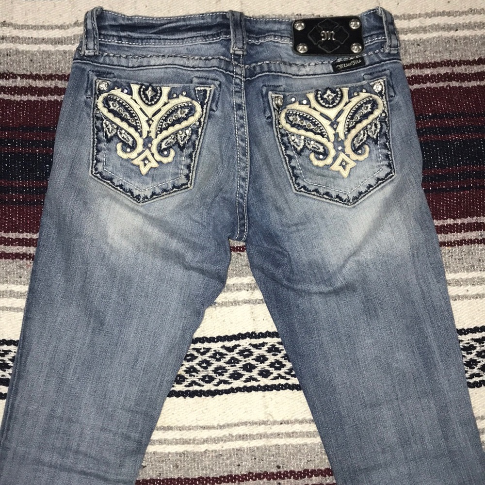 Light Slightly Distressed Miss Me’s